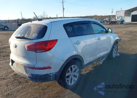 2016 Kia Sportage Lx from USA, damaged, VIN KNDPBCAC5G7853109